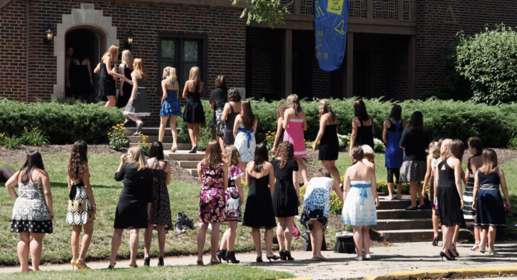 Admission rush during new session of university