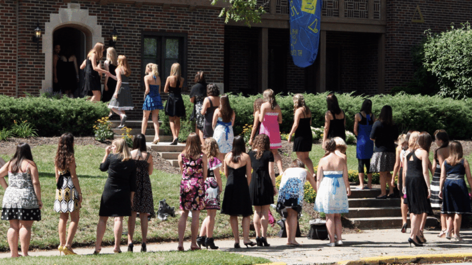 Admission rush during new session of university